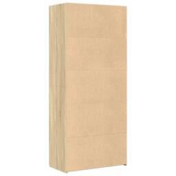 Berkfield Home Highboard Sonoma Oak 80x42.5x185 cm Engineered Wood in Light Brown - thumbnail 6