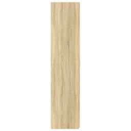 Berkfield Home Highboard Sonoma Oak 80x42.5x185 cm Engineered Wood in Light Brown - thumbnail 5