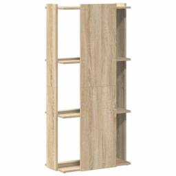 Berkfield Home Bookcase 3-Tier Sonoma Oak 60x30x120 cm Engineered Wood in Light Oak - Size: 60 x 30 x 120 cm - thumbnail 6
