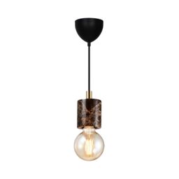 Nordlux Siv Pendant Light Brown Marble Dining Room E27 Mains 7cm
