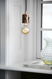 Nordlux Vintage Indoor Pendant Light Brown Marble E27 Retro - Mains Powered, IP20 - thumbnail 5