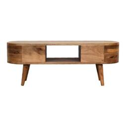 STILVORA Entertainment Unit with 2 Drawers in Brown - thumbnail 5