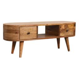 STILVORA Entertainment Unit with 2 Drawers in Brown - thumbnail 7