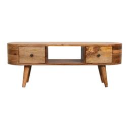 STILVORA Entertainment Unit with 2 Drawers in Brown - thumbnail 6