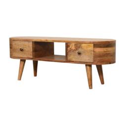 STILVORA Entertainment Unit with 2 Drawers in Brown - thumbnail 8