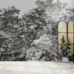 Superfresco Easy Forest Canopy Mono Print To Order 3m x 2.8m Mural in Black - thumbnail 5