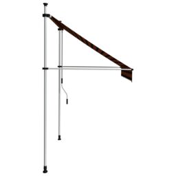 Berkfield Home Manual Retractable Awning 200 cm Orange & Brown - thumbnail 3