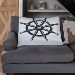 Benjamin Tate Design Nautical Icons Blanket in Natural - Size: 120 cm x 150 cm - thumbnail 2