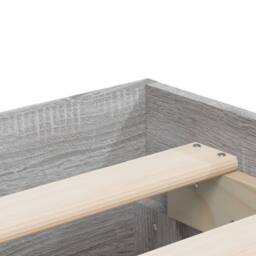 Berkfield Home Bed Frame with Drawers without Mattress Grey Sonoma 140x200 cm - thumbnail 9
