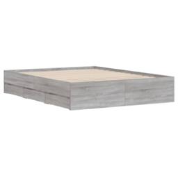 Berkfield Home Bed Frame with Drawers without Mattress Grey Sonoma 140x200 cm - thumbnail 4