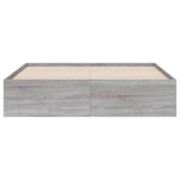 Berkfield Home Bed Frame with Drawers without Mattress Grey Sonoma 140x200 cm - thumbnail 6