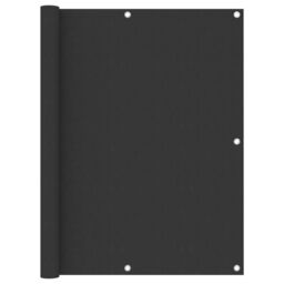 Berkfield Home Balcony Screen Anthracite 120x400 cm Oxford Fabric in Black - thumbnail 1