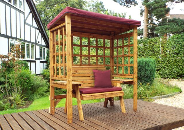 Charles Taylor Trading Wentworth Two Seater Arbour Burgundy in Brown - image 1