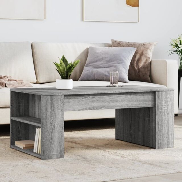Berkfield Home Coffee Table Grey Sonoma 102x55x42 cm Engineered Wood - Size: 102 x 55 x 42 cm - image 1