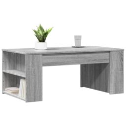 Berkfield Home Coffee Table Grey Sonoma 102x55x42 cm Engineered Wood - Size: 102 x 55 x 42 cm - thumbnail 3