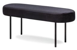 Nordlys Scandinavian Design Bench Metal Legs in Black - thumbnail 1
