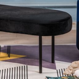 Nordlys Scandinavian Design Bench Metal Legs in Black - thumbnail 4