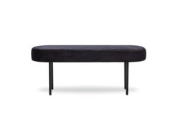 Nordlys Scandinavian Design Bench Metal Legs in Black - thumbnail 3