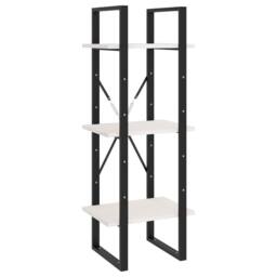 Berkfield Home 5-Tier Book Cabinet White 40x30x175 cm Pinewood - Size: 40 x 30 x 175 cm - thumbnail 5