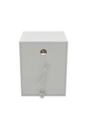 Living and Home 2Pcs Bedside Tables with Charging Station & RGB Light Strip in White - thumbnail 9