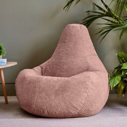 icon Dalton Cord Adult Bean Bag Chair, Set of 2 in Pink - thumbnail 3