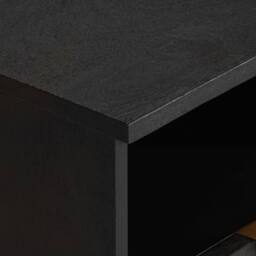 Berkfield Home Classic Bedside Cabinet Black 40x33x46 cm Engineered Wood - Size: 40 x 33 x 46 cm - thumbnail 6