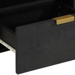Berkfield Home Classic Bedside Cabinet Black 40x33x46 cm Engineered Wood - Size: 40 x 33 x 46 cm - thumbnail 7
