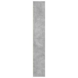 Berkfield Home Decorative Bookcase Concrete Grey 60x30x189 cm Engineered Wood - Size: 60 x 30 x 189 cm - thumbnail 5