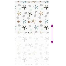 Berkfield Home Shower Roller Blind with Cassette 130x240 cm Fabric Width 126 cm in White - thumbnail 5