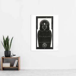 "Artery8 Stylised Ara Macaw Parrot De Mesquita Wall Art Poster Print in White - Size: W18"" x H24""" - thumbnail 4