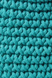 Homescapes Cotton Knitted Round Storage Basket, 42 x 37 cm in Green - thumbnail 3