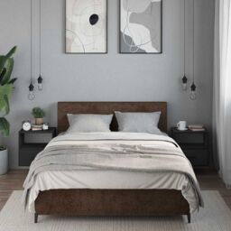 Berkfield Home Wall-mounted Bedside Cabinets 2 pcs Black 40x31x39.5 cm - thumbnail 3