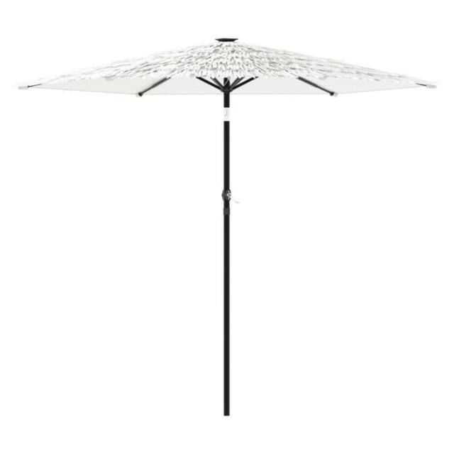 Berkfield Home Garden Parasol with Steel Pole White 268x268x226 cm - Size: 268 x 268 x 226 cm - image 1