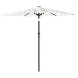 Berkfield Home Garden Parasol with Steel Pole White 268x268x226 cm - Size: 268 x 268 x 226 cm - thumbnail 5