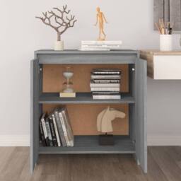 Berkfield Home Sideboard Grey Sonoma 70x41x75 cm Engineered Wood - Size: 70 x 41 x 75 cm - thumbnail 1