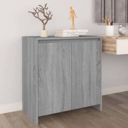 Berkfield Home Sideboard Grey Sonoma 70x41x75 cm Engineered Wood - Size: 70 x 41 x 75 cm - thumbnail 2