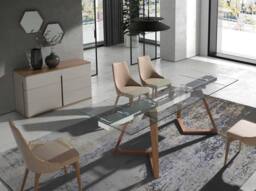 Angel Cerda Hexagonal Walnut Veneer Wall Mirror, 46x40x6 cm - Size: 46 x 40 x 6 cm - thumbnail 4