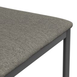 More4Homes Set Of 4 Monza Fabric Dining Chair Modern Padded Seat Metal Legs Kitchen in Grey - thumbnail 5