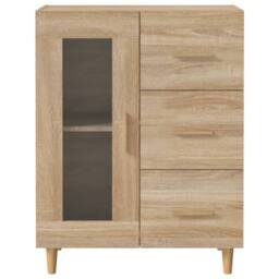 Berkfield Home Sideboard Sonoma Oak 69, 5x34x90 cm Engineered Wood in Light Oak - Size: 5 x 34 x 90 cm - thumbnail 6