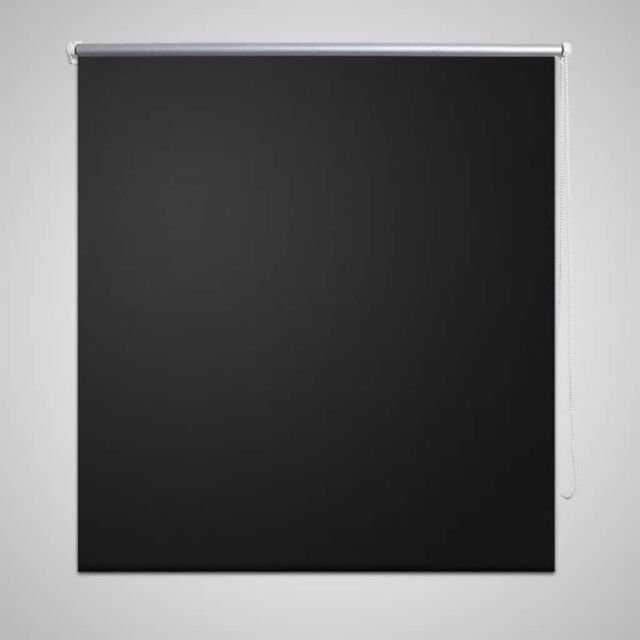 Berkfield Home Roller Blind Blackout 160 x 175 cm Black - image 1