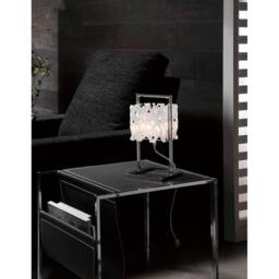 Netlighting Tokio Table Lamp 1 Light G9 Gloss WhitePolished Chrome in White - thumbnail 2