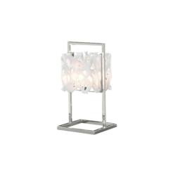 Netlighting Tokio Table Lamp 1 Light G9 Gloss WhitePolished Chrome in White - thumbnail 1