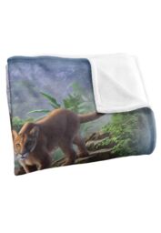 JQ Licensing Jlo Big Cats Lion, Tiger, Leopard, Cougar Silky Touch Super Soft Throw Blanket 152 X 127 cm in White - thumbnail 3