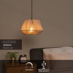 Netlighting JESSICA Pendant light 1xE27 Grey Special Offer in Light Sand - thumbnail 2