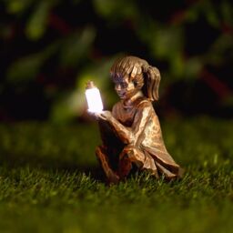 Marco Paul Solar Bronze Effect Statues Boy Ornament - thumbnail 6