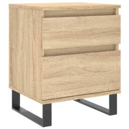 Berkfield Home Bedside Cabinets 2 pcs Sonoma Oak 40x35x50 cm Engineered Wood in Light Brown - Size: 40 x 35 x 50 cm - thumbnail 5