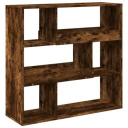 Berkfield Home Room Divider Smoked Oak 100x33x94.5 cm Engineered Wood in Brown - thumbnail 2