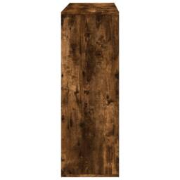 Berkfield Home Room Divider Smoked Oak 100x33x94.5 cm Engineered Wood in Brown - thumbnail 5