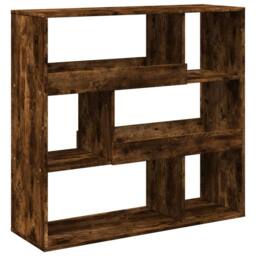 Berkfield Home Room Divider Smoked Oak 100x33x94.5 cm Engineered Wood in Brown - thumbnail 6