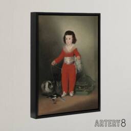 "Artery8 Red Manuel Portrait Francisco Goya Framed Canvas Wall Art Print - Size: W18"" x H24""" - thumbnail 2